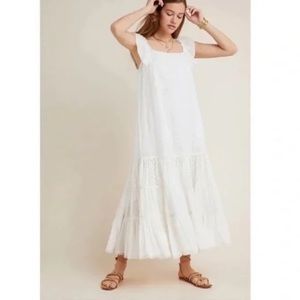 NWT ANYHROPOLOGIE fallon eyelet maxi dress- size 4
